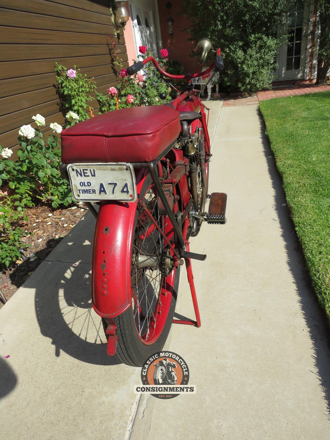 1913 INDIAN STANDARD TWIN CYLINDER, SINGLE SPEED  1000 cc 7.5 HP