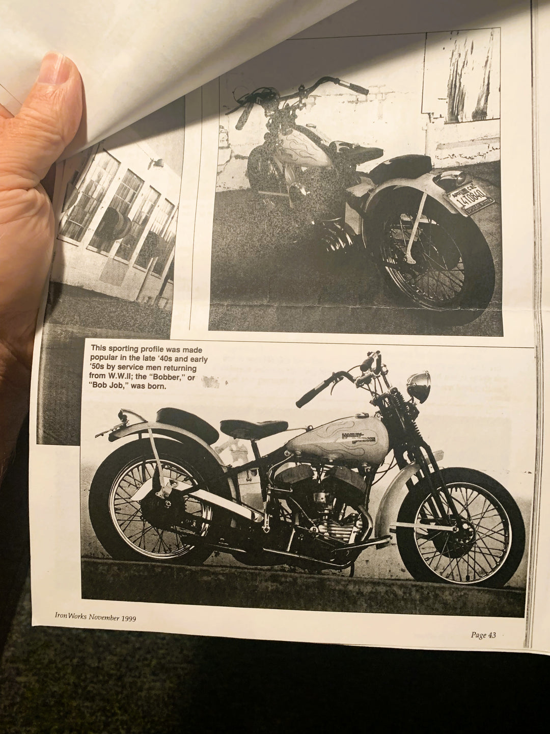 1946 Harley Davidson WLDR - Bobber / Hotrod Motor